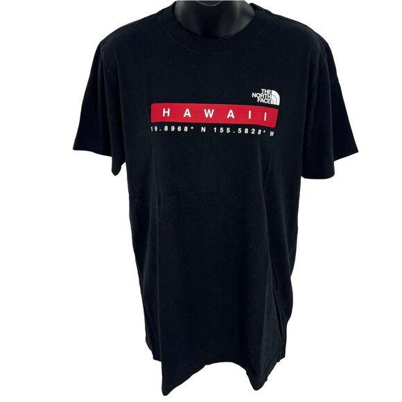 The North Face Black Hawaii Graphic Tee Shirt Mens Crew Neck Size Medium M EUC - Picture 3 of 7